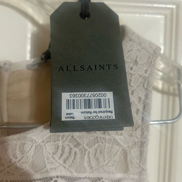 NWT ALLSAINTS Malia Lace Dress Embroidered Ivory All Saints Small Size 4 - Picture 14 of 16